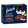 Latz tasty shreds farm selection cat food 12x80g