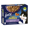 Latz Sensations Jellies Mixed 12x85g lajitelma hyytelössä 4 varianttia kissanruoka