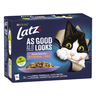 Latz agail mixed wet cat food 12x85g 4var