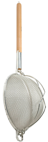 E. Ahlström Strainer ø 30cm supported tin-plated, wood handle 44cm