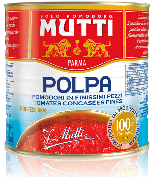 Mutti Polpa finely chopped tomatoes 2,5kg