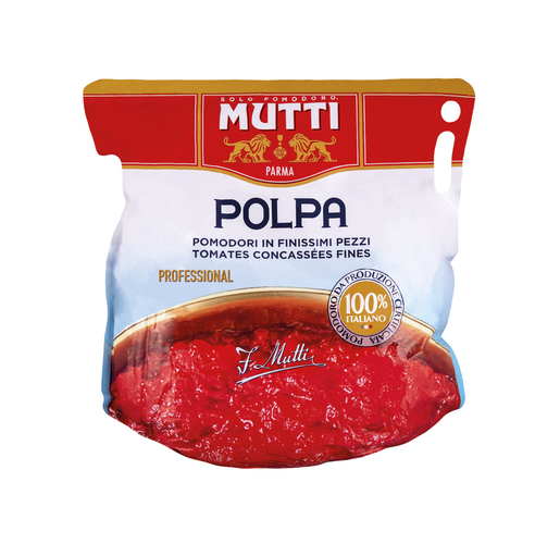 Mutti finely chopped tomatoes 5kg pouch