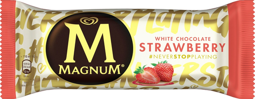 Magnum strawberry & white glasspinne 110ml