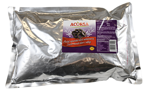 Acorsa black sliced olives 1600/935g pouch