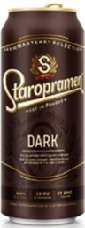 Staropramen Dark Lager beer 4,4 % can 0,5 L