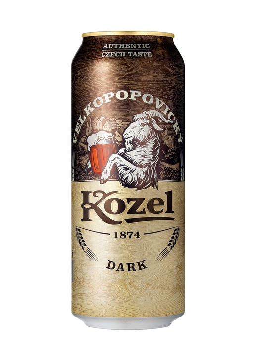 Velkopopovicky Kozel Dark 3,8% 50cl can beer