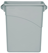Slim Jim waste container 59x28x63cm gray, PE plastic, 60 l