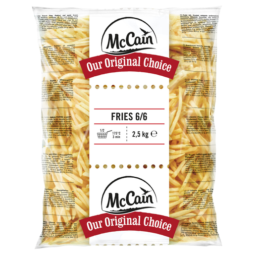 McCain Julienne pommes frites 6/6mm 2,5kg fryst