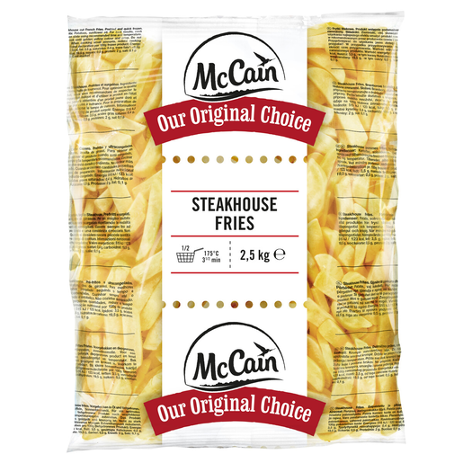 McCain Steakhouse cut French fries 2,5kg djupfryst