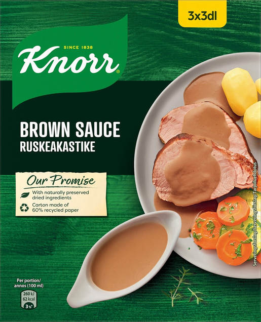 Knorr Sauce mix Brown 3x22g