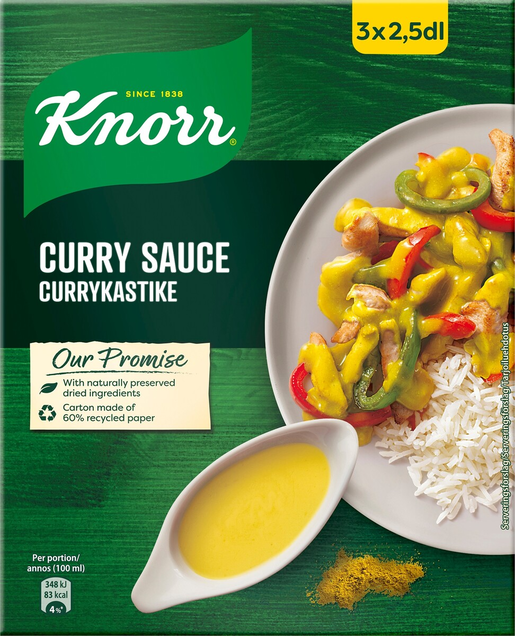 Knorr Sauce Mix Curry 3x20g