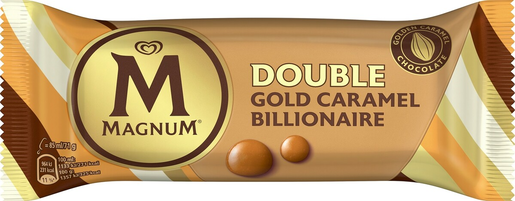 Magnum Double Gold Caramel Billionaire glasspinne 85ml