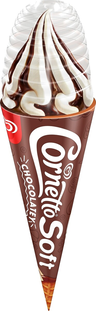 Cornetto soft suklaa 140ml jäätelötuutti