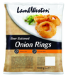 Lamb Weston beer battered onion rings 1kg frozen
