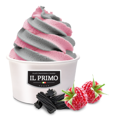 IL Primo Raspberry-liquorice ice cream 18x160ml one-shot