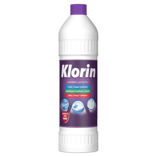 Klorin lavender bleach and disinfection liquid 750ml