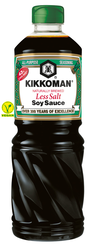 Kikkoman less salt soijakastike 1l
