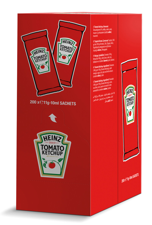 Heinz ketchup sachet 200x11g