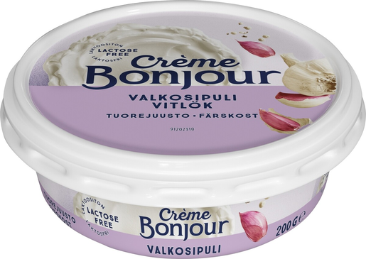 Creme Bonjour valkosipuli tuorejuusto 200g laktoositon