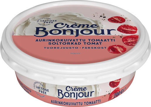 Creme Bonjour sundried tomato cream cheese 200g lactose free