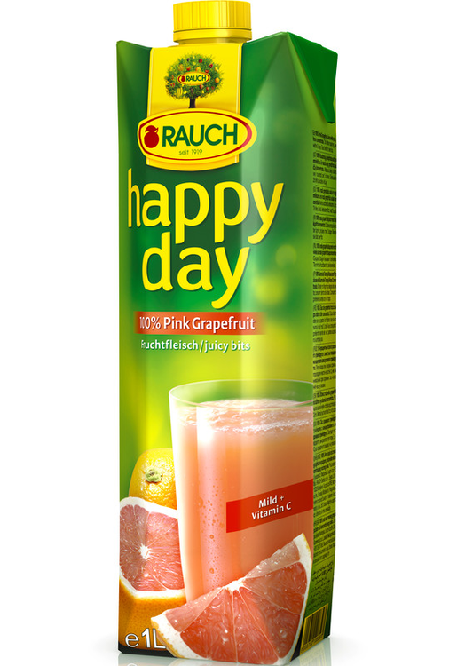 Rauch Happy day pink grapefruit juice 1l