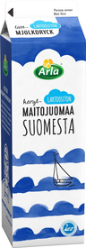 Arla Suomesta semi-skimmed milkdrink 1l lactose free