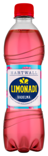 Hartwall Limonadi hallon läskedryck 0,5l flaska