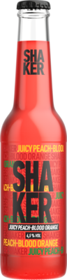 Shaker juicy peach-blood orange blanddryck 4,5% 0,275l