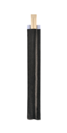 Biopak bambuu chopsticks 210mm 100pcs black wrapper