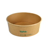 Biopak Ronda Wide+ brown cardboard PLA bowl 184x184x66mm 1300ml 25pcs