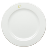 AINIA recycled plate 16-18cm restored white 12pcs