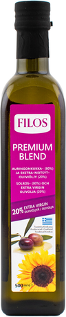 Filos Premium Blend solros- och extra-jungfruolivolja 500ml