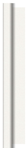Duni Dunisilk+ 1,18x25mm Linnea valkoinen pöytäliinarulla