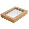 BIOPAK Viking Brick box lid 200x140x30 300pcs cardboard/PLA