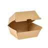 Biopak clambox brown cardboard 125x125x80mm 700ml 35pcs
