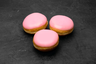 Fazer Berliner Doughnut 12X115g with pink icing shop thawing thaw and serve
