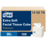 Tork Premium Cube valkoinen kasvopyyhe 100arkkia