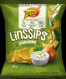 Taffel LinsSips sourcream and 3 onion flavoured lentil chips 130g