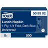 Tork lunch dark blue napkin 1-ply 1/4-fold 32,5cm 500pcs
