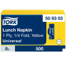 Tork lunch yellow napkin 1-ply 1/4-fold 32,5cm 500pcs