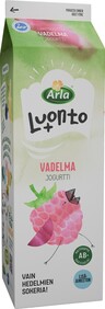 Arla Luonto+ AB hallon yoghurt 1kg laktosfri