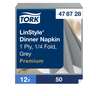 Tork LinStyle grey napkin 39cm 50pcs