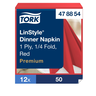 Tork LinStyle red napkin 39cm 50pcs