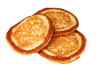 Lagerblad Foods kvarg pannkaka c.40g/3kg stekt, djupfryst