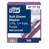 Tork Soft Dinner-lautasliina luumu 100kpl/39cm 1/4taitto