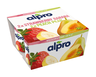 Alpro fermented strawberry-banana, peach-pear soya product 4x125g