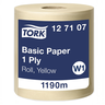 Tork Basic Wiping paper roll Yellow 1190m/33cm W1