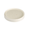 Biopak Ronda Slim cardboard/PLA lid white 117mm 25pc for bowls 196028-196031/197183-197186s