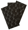 Metro curve black napkin 39cm 1/8-fold 2-ply 100pcs