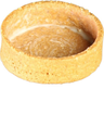La Rose Noire Medium round Oatmeal tart shell 100x10g, frozen
